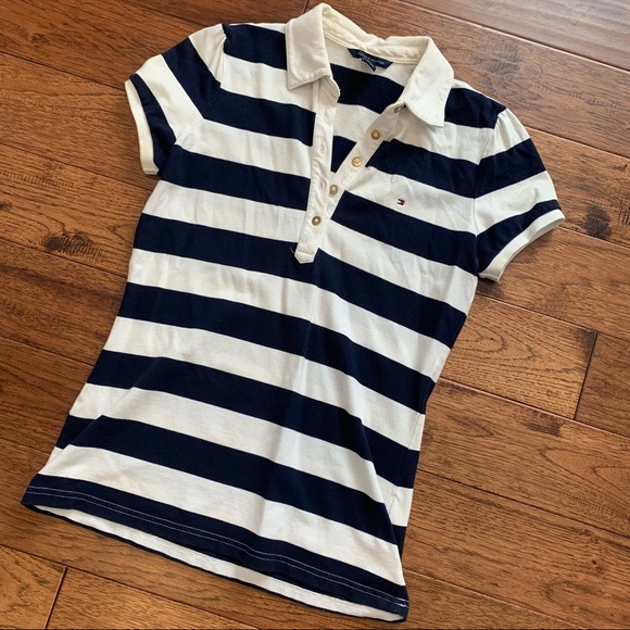 TOMMY HILFIGER Striped Polo - Picture 1 of 5